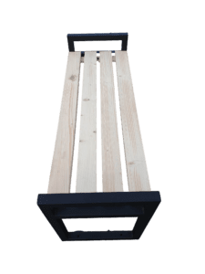 Nowoczesna ławka ogrodowa wykonana z drewna
